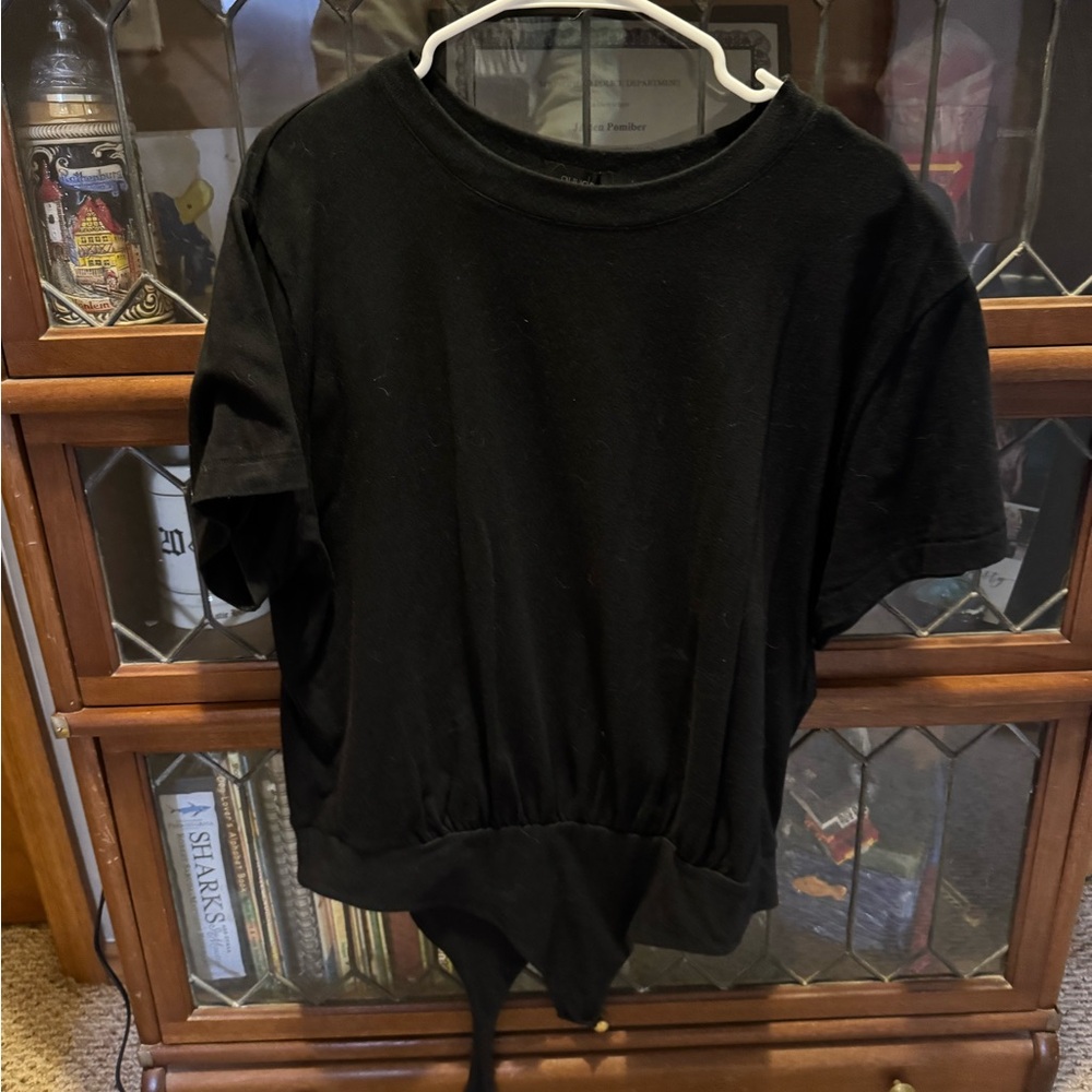 Nuuds Black Everyday T- bodysuit